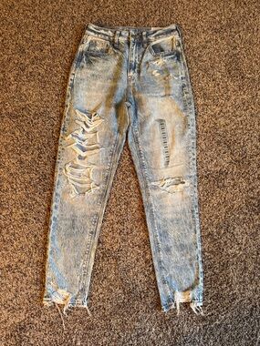 AE Distressed Mom Jean